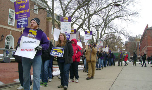 University of Illinois forces strike on campus workers