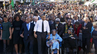Tens of thousands mark Selma’s “Bloody Sunday” voting rights march