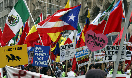 May Day solidarity marches bring thousands to LA streets