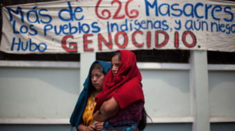 Guatemalan children at U.S. border there because of U.S. backed genocide