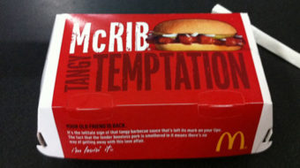 Farewell to McRib (at least for now)