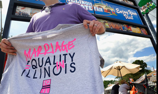 Standing with history, Illinois passes Marriage Equality