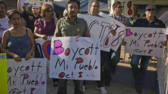 Mexican supermarket workers and union condemn E-Verify