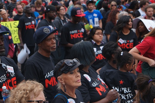 Milwaukee low wage workers walk off the job