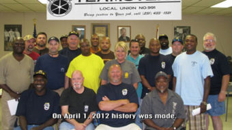 Teamsters sanitation workers picket private firm in 19 cities