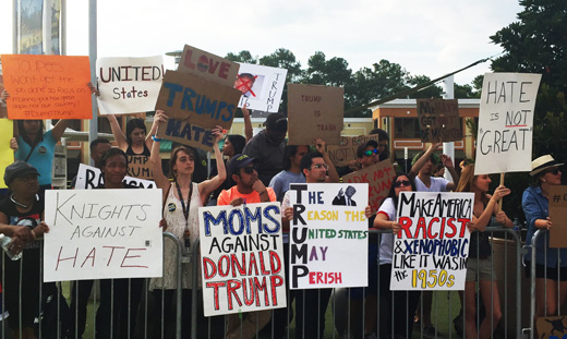 Central Florida community rejects Trump