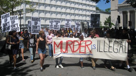 Yale art students show solidarity with Ferguson, Missouri