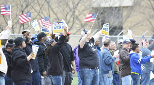 Indiana Carrier plant workers take their case directly to UTC shareholders