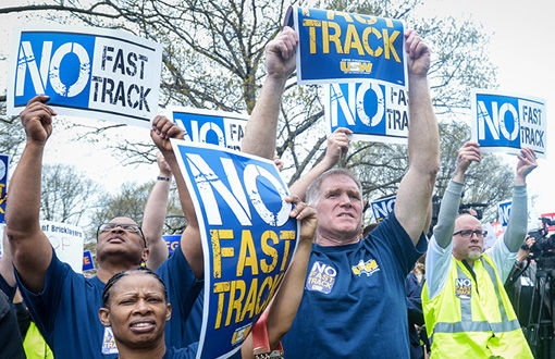 TPP, presidential politics the talk at Steelworkers legislative conference