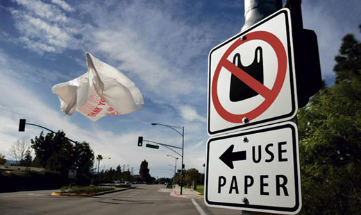 California to dispose of plastic bags