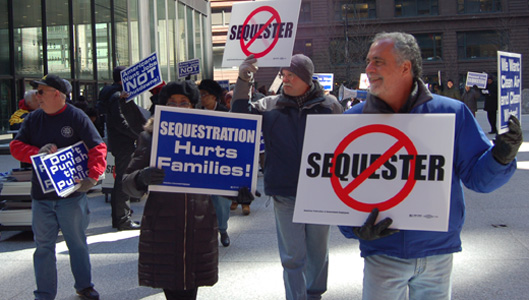 Workers coast-to-coast demand rollback of “sequester” cuts