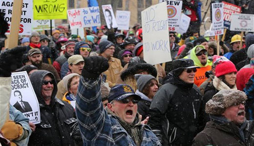 Wisconsin GOP continues its “right-to-work” steamroller