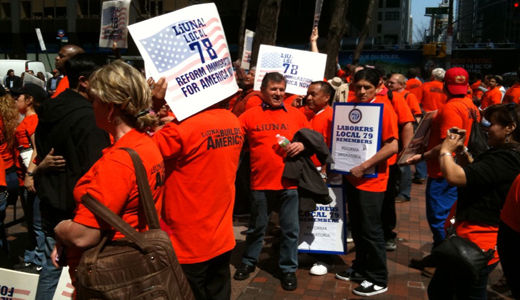 New Yorkers demonstrate for immigration reform