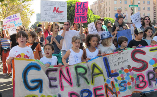 Thousands join largely peaceful Occupy Oakland protest