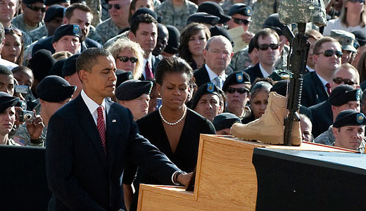 Vets, military families rally for Obama