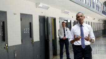 President Obama, at federal prison, calls for new approach to crime