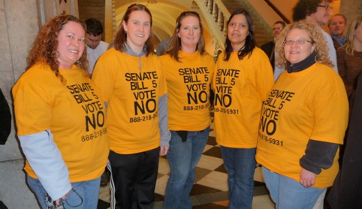 Ohio governor backtracks on union stripping bill