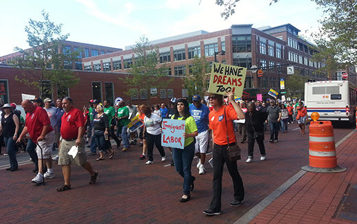 Thousands protest Koch Brothers convention in Ohio