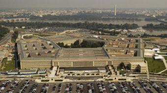 Low wage workers at Pentagon walk out