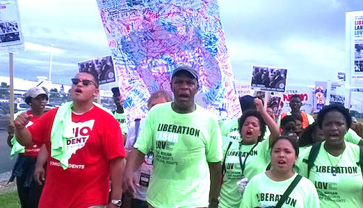 “Workers’ rights same as civil rights,” says actor and activist Danny Glover