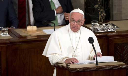 Pope to Congress: Politics cannot be a slave to finance