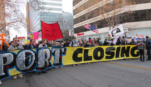 West coast Occupy movement targets corporate giants at ports