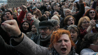 Portuguese protest austerity