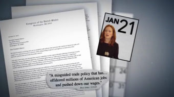 Unions launch ad denouncing N.Y. Rep. Rice’s fast track betrayal