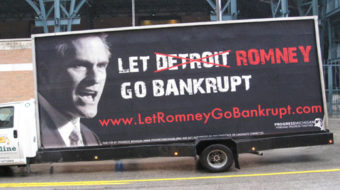 Autoworkers say: Let Romney go bankrupt