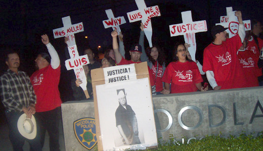 Vigil marks police slaying of farmworker