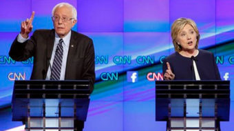Democratic presidential hopefuls, in contrast to GOP candidates, push progressive agenda