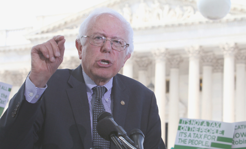 Sanders introduces Robin Hood Tax and free education bills