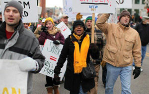 After Michigan setback, unions to fight back