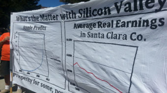 Protesters tell Apple: Ensure fair treatment for security guards