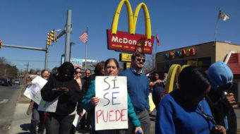 Hartford fast-food workers protest wage theft