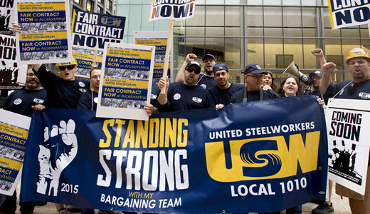 Video: Steelworkers fight for a fair deal