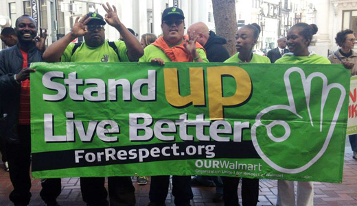 Striking Walmart workers’ caravan heads for firm’s headquarters, annual meeting