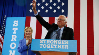 Sanders and Clinton: “We’re stronger together”