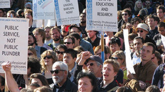 Students, faculty & workers protest U of Calif. hikes, cutbacks
