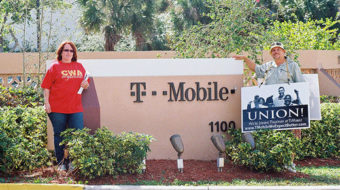 Unionists target T-Mobile before anti-offshoring vote