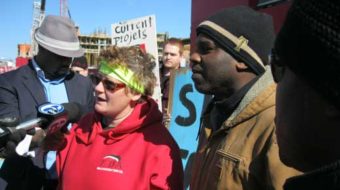 Demonstrators to Temple U.: Practice some diversity; union jobs for all