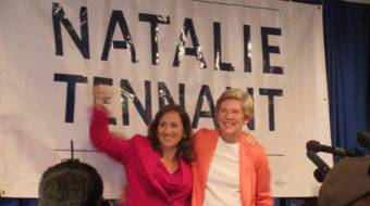 Elizabeth Warren stumps for Tennant in West Virginia