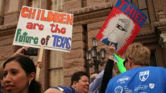 Teachers roar: We didn’t cause the budget crisis!