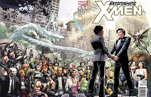 X-Men presents comics’ first interracial gay wedding