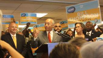 New York teachers back Thompson for mayor