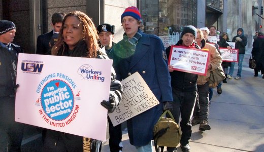 UK general strike gets U.S. solidarity (with video)