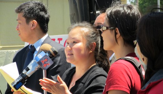 Workers, supporters cheer cheating contractor’s downfall