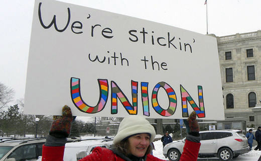 Union membership rises by 162k, workforce share unchanged