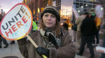 Ice inside, heat on the street at Philly stadium