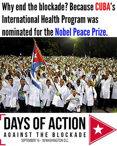Washington D.C.: Days of Action against Cuba blockade